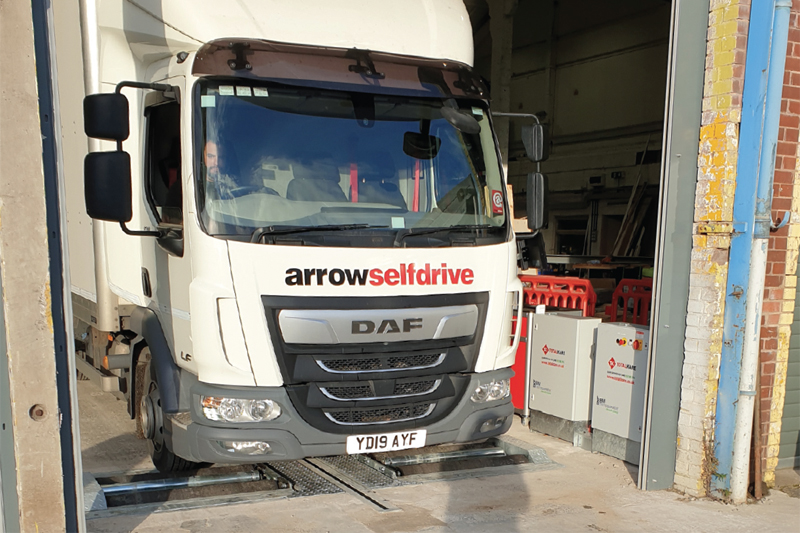 Arrow Self Drive vehicle inspection rolling road